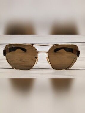 Ray-Ban Gold Frame Brown Lens Unisex Women's Men's  Sunglasses